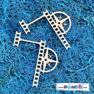 Tekturka: Podróże 11 - Klisza z kompasem - 2 szt.