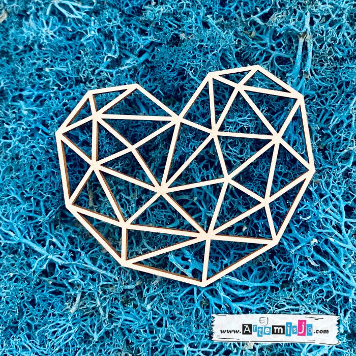 Tekturka: Miłość 27 - Serce geometryczne