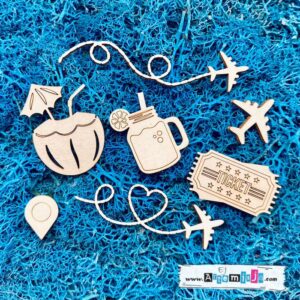 Tekturka: Podróże 10 - Elementy wakacyjne - 7 szt.