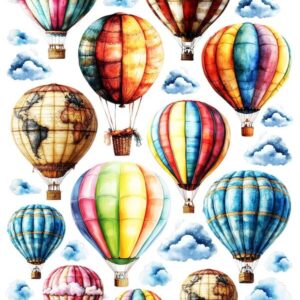 Arkusz dodatków do wycinania - Różne 14 - Balony na gorące powietrze