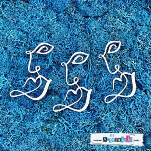 Tekturka: Sztuka - Twarze line art