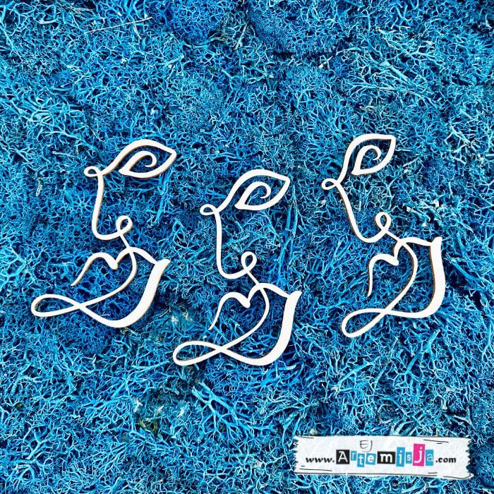 Tekturka: Sztuka - Twarze line art