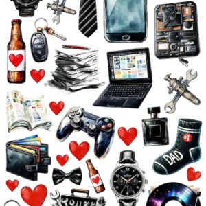 Arkusz dodatków do wycinania - Dzień Taty 10