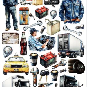 Arkusz dodatków do wycinania - Zawody / Hobby 17 - Kierowca