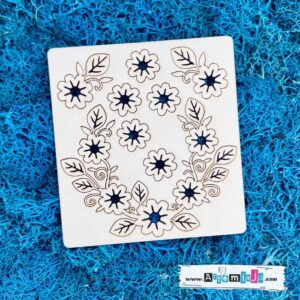 Tekturka: Wianek 14 - Z kwiatkami