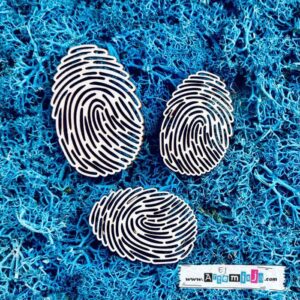 Tekturka: Odciski palców - 3 szt.