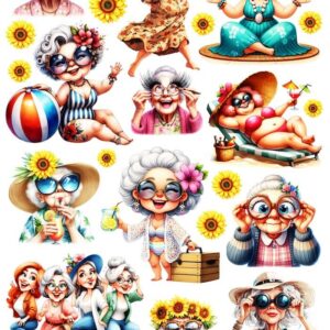 Arkusz dodatków do wycinania - Kobiety 07