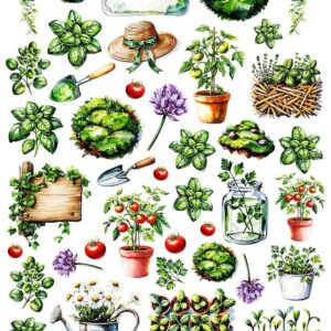 Arkusz dodatków do wycinania - Ogród marzeń 02