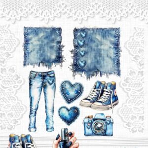 Dżins rządzi 016 - Artemisja Digital - Arkusz dodatków do wycinania