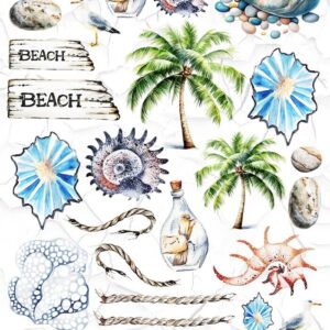 Rajska plaża 018 - Artemisja Digital - Arkusz dodatków do wycinania