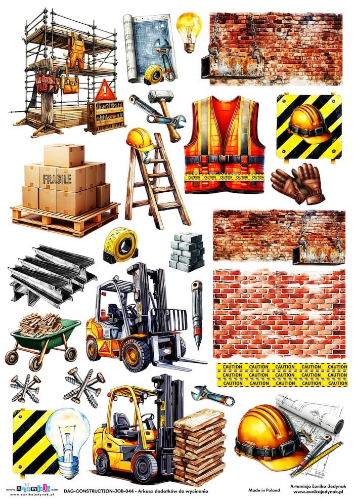 Na budowie DAG-CONSTRUCTION-JOB-044 - Arkusz dodatków do wycinania