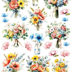 Arkusz dodatków do wycinania - Kwiaty 38 - Bukiety
