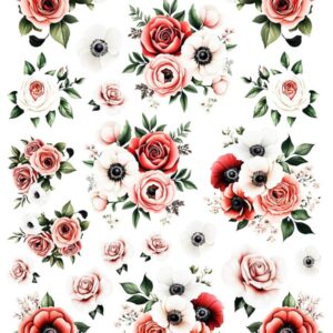 Arkusz dodatków do wycinania - Kwiaty 40