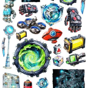 Arkusz dodatków do wycinania - Młodzież 13 - Cybernetyka