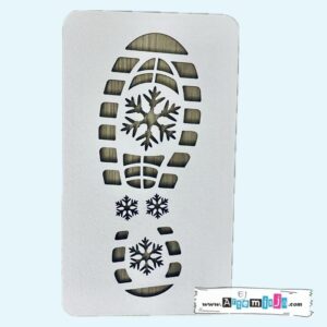 Odcisk buta Świętego Mikołaja - Szablon