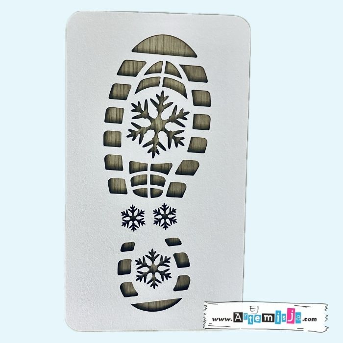 Odcisk buta Świętego Mikołaja - Szablon