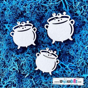 Tekturka: Halloween 16 - Kociołki 3 szt.