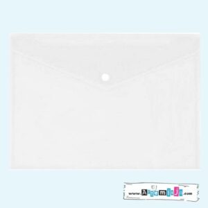 Koperta przezroczysta na arkusze i papiery A4, zapinana