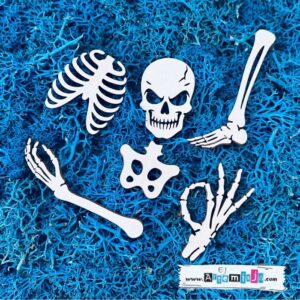 Tekturka: Halloween 15 - Zestaw kościotrup