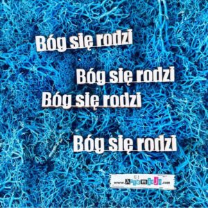 Tekturka: Napisy 18 - Bóg się rodzi - 4 szt.