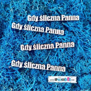 Tekturka: Napisy 20 - Gdy śliczna Panna - 4 szt.