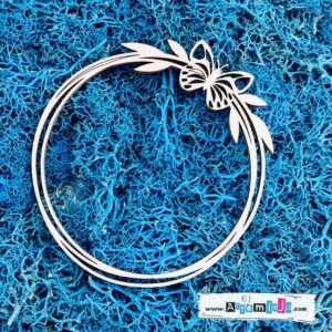 Tekturka: Wianek 25 - Z motylem