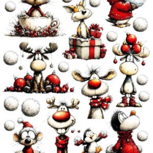 Arkusz dodatków do wycinania - Boże Narodzenie 40