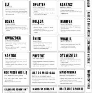 Arkusz dodatków do wycinania - Napisy 05 - Boże Narodzenie z przymrużeniem oka