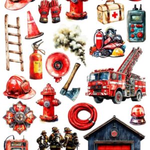 Arkusz dodatków do wycinania - Straż pożarna 03