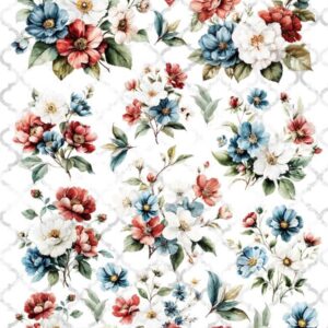 Arkusz dodatków do wycinania - Kwiaty 41