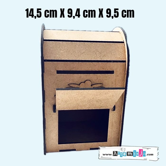 Baza do zdobienia HDF – Skrzynka na listy 14,5 cm x 9,4 cm x 9,5 cm - obrazek 2