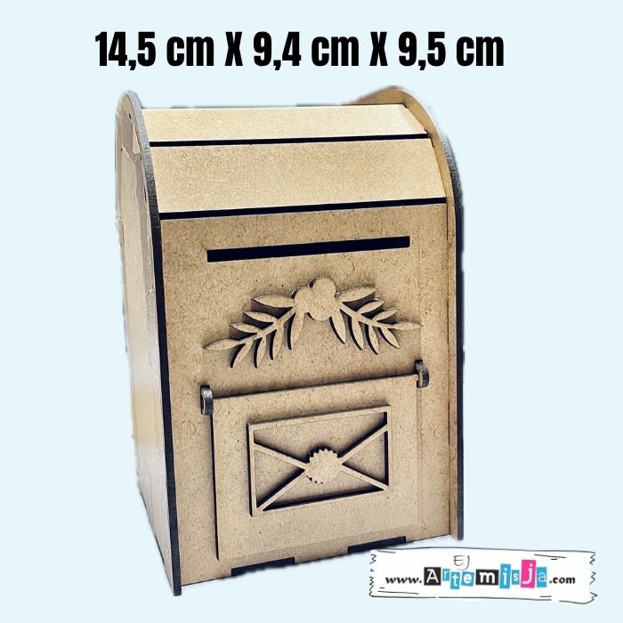 Baza do zdobienia HDF – Skrzynka na listy 14,5 cm x 9,4 cm x 9,5 cm
