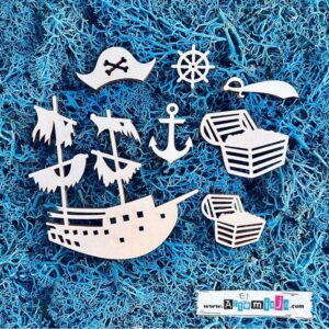 Tekturka: Dziecięcy zestaw 20 - Piraci