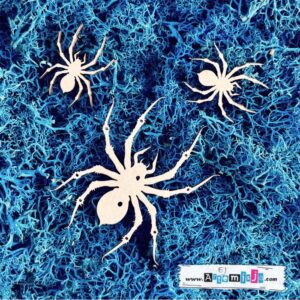 Tekturka: Halloweem 18 - Pająki 3 szt.