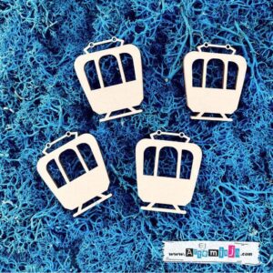 Tekturka: Podróże 13 - Wagoniki kolejki górskiej - 4 szt. [mniejsze]