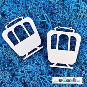 Tekturka: Podróże 14 - Wagoniki kolejki górskiej - 2 szt. [większe]