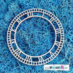 Tekturka: Wianek 28 - Tarcza zegara (vintage)