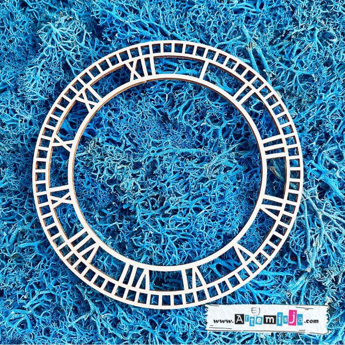 Tekturka: Wianek 28 - Tarcza zegara (vintage)