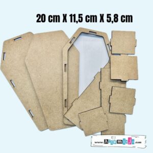 HDF - DUŻA TRUMNA 3D na Halloween [20 cm]