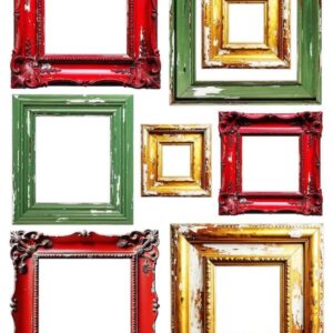 Arkusz dodatków do wycinania - Ramki 08 - Boże Narodzenie