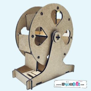 Baza do zdobienia HDF – RAMKA FOTO, Karuzela, Koło młyńskie - 16,5 cm x 15,5 cm x 8 cm