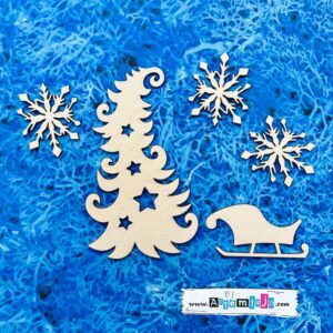 Tekturka: Boże Narodzenie 91 - Zestaw z choinką