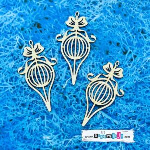 Tekturka: Boże Narodzenie 90 - Piękne bombki 3 szt.