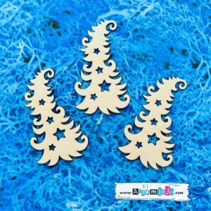 Tekturka: Boże Narodzenie 92 - Śmieszne choinki 3 szt.