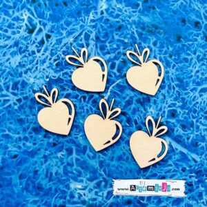 Tekturka: Serduszka wiszące - 5 szt.