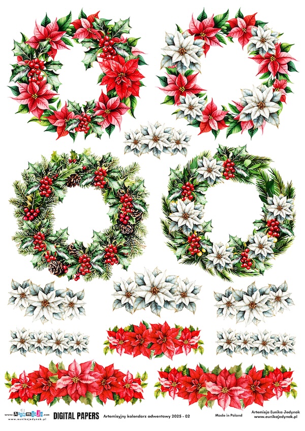 Boże Narodzenie - Wianki i poinsecje - DAG-BN-XMAS-050