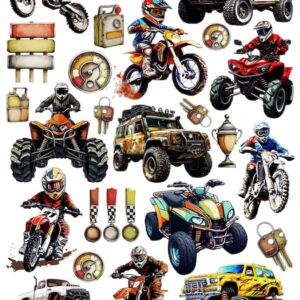 Arkusz dodatków do wycinania - Samochody / Motoryzacja 05 - Off road