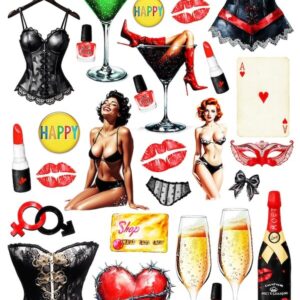 Arkusz dodatków do wycinania - Wieczór kawalerski / panieński 03