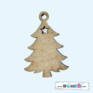 Zawieszka hdf - Choinka z gwiazdką