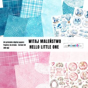 WITAJ MALEŃSTWO - ZESTAW PAPIERÓW DO DRUKU ARTEMISJA DIGITAL - 22 arkusze